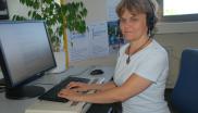 Foto Anna Klochun am PC